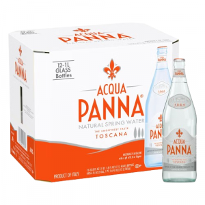 Acqua Panna Natural Spring Water, 1 Liter (12 pack)