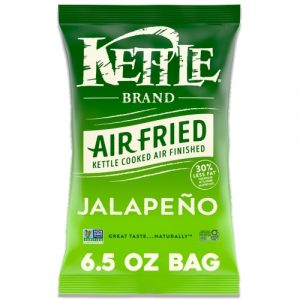 Kettle Brand Potato Chips,  Air Fried Jalapeno, 6.5 oz