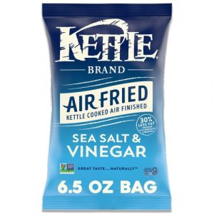 Kettle Brand Potato Chips, Air Fried Sea Salt & Vinegar, 6.5 oz