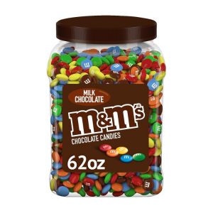 M&M'S Milk Chocolate Candy Bulk Jar, 62 oz.