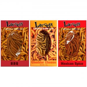 HotLix Larvets Edible Bugs (3-Pack), Real Flavored Edible Larvae