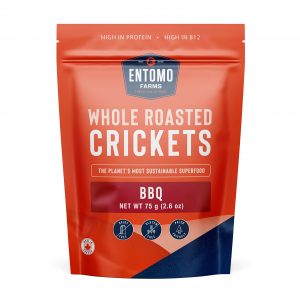 Entomo Farms Seasoned Whole Roasted Crickets (BBQ Flavored Crickets, 2.6 oz)
