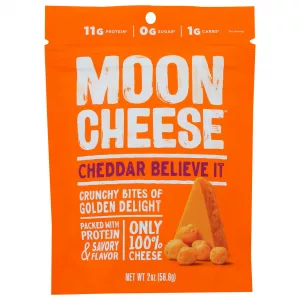 Moon Cheese Cheese Dried Cheddar, 2 Oz