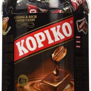 Kopiko Coffee Candy – Indonesian Hard-Candy with Real Coffee Extract – (28.2oz Jar)